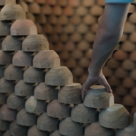 Artisan-Carved Sakura Wood Bowl