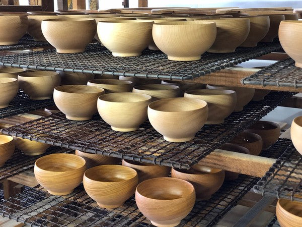 Artisan-Carved Sakura Wood Bowl