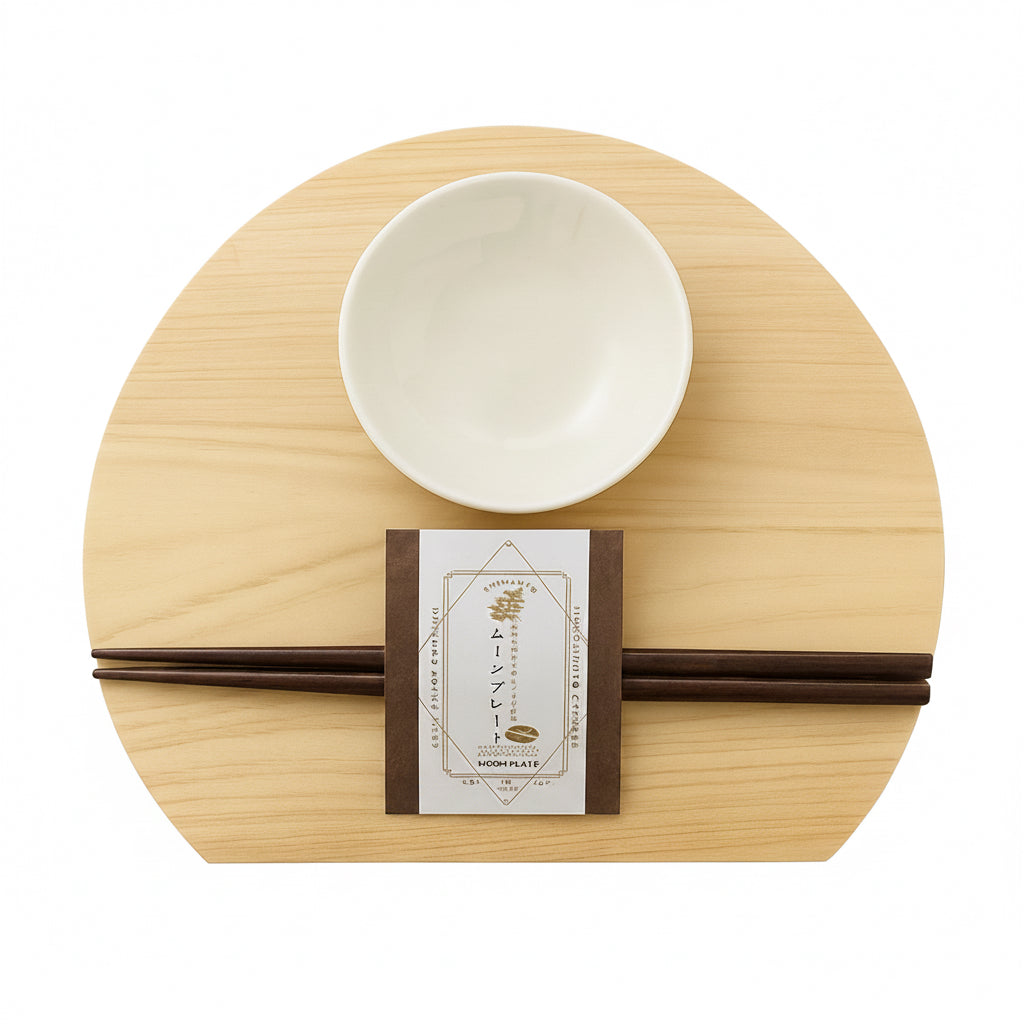Shiman-to Hinoki Plate Set