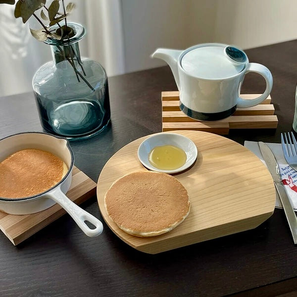 Shiman-to Hinoki Plate Set