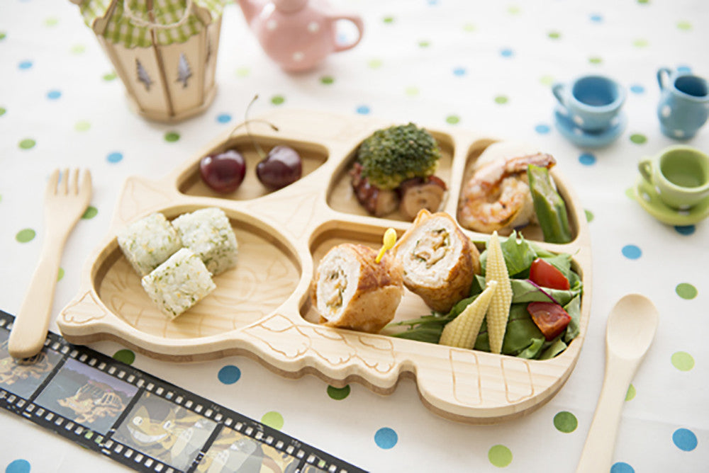 “Studio Ghibli” Natural Bamboo Plate & Cutlery Set